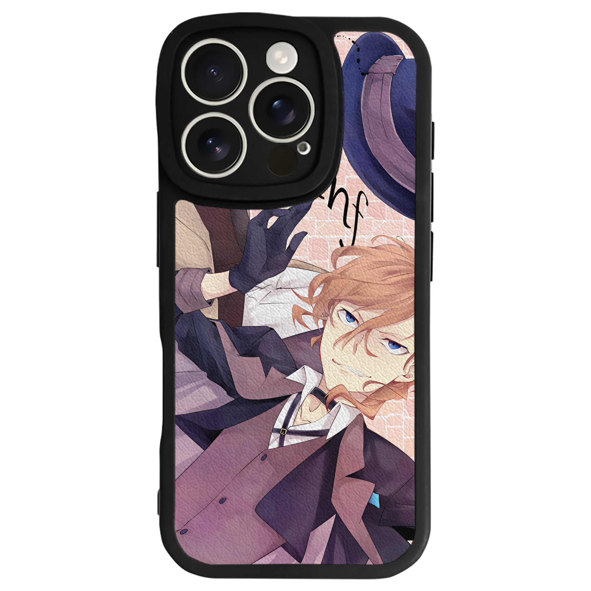 （画像用） 文豪ストレイドッグス Bungo Stray Dogs 【iPhone 16シリーズ対応】シリコンスマホケース（レザー調） 材質：シリコン